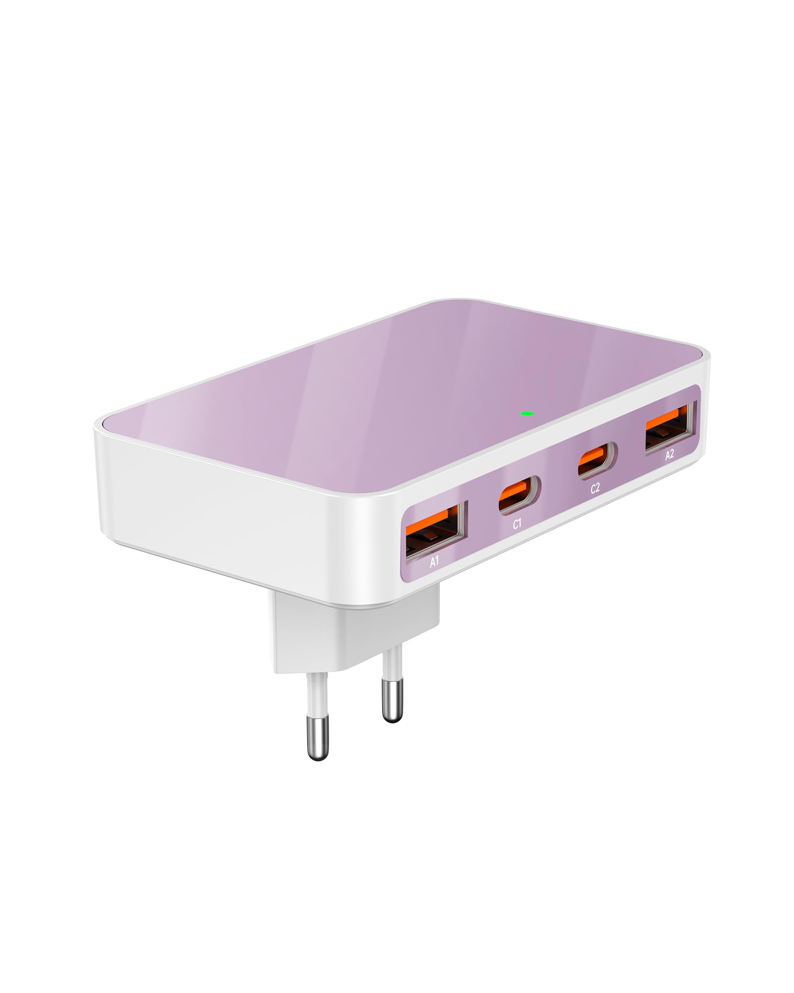 VPSUN Flach USB Ladegerät Schnellladung 4 Port 2C2A