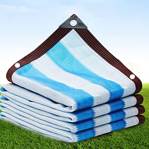Toldo parasol resistente a los rayos UV, tela de sombra al 70 %, malla para exteriores, para plantas, invernadero, casetas de mascotas, patio, 6 x 8 m