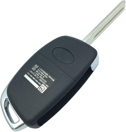 Miniatura 5 de Funda de repuesto sin cortar para llave remota con 4 botones para Hyundai Sonata Santa Fe Flip Key Control remoto