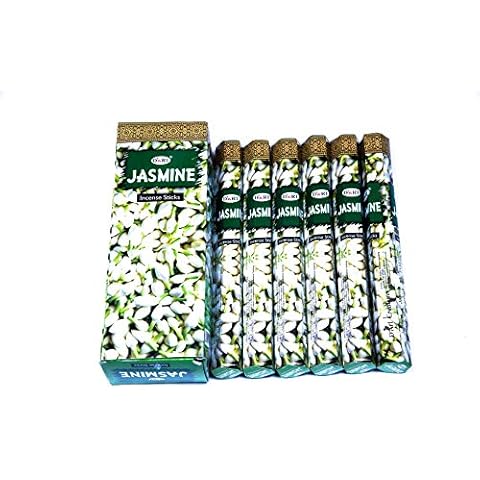 Jasmine Hex Incense Sticks - 120 Sticks(6 Pack x 20 Sticks) Cover