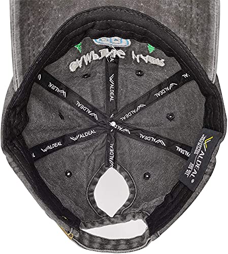 Women's Embroidered Adjustable Ponytail Hat Low Profie Washed Baseball Cap - Image 6