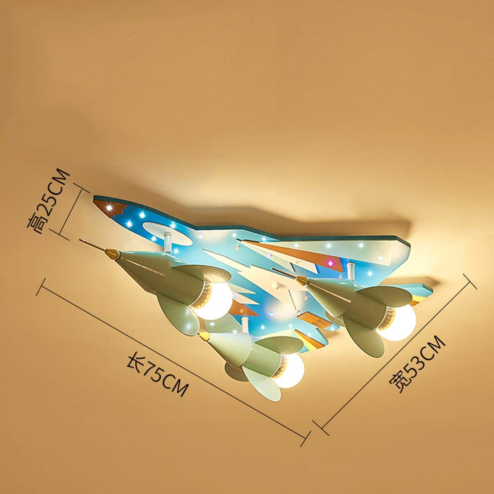 Lampada Da Soffitto LED Per Bambini - Plafoniera A Forma Di Luna E Stelle, Dimmerabile Con Telecomando