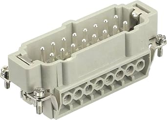 HARTING 0933 016 2601 16 A Rating, 16 B CASE Size, 16+PE Signal, 16-Socket, Connector Insert, HAN E Series, Heavy Duty, ROHS Compliant, Screw PIN