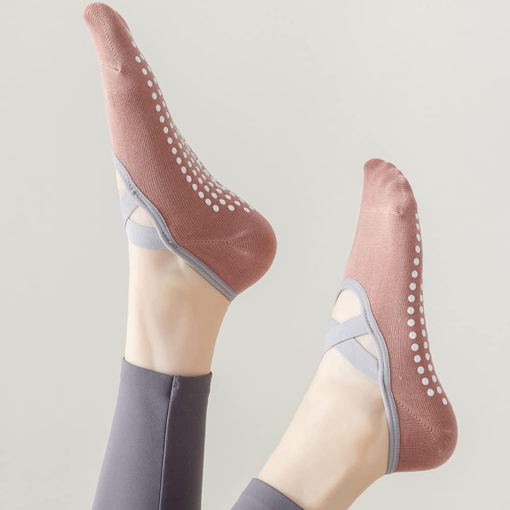 9Pairs Yoga Socks Women Non Slip Pilates Trainning Socks Beginner Suitable Anti Slip Protectable Sports Floor Socks