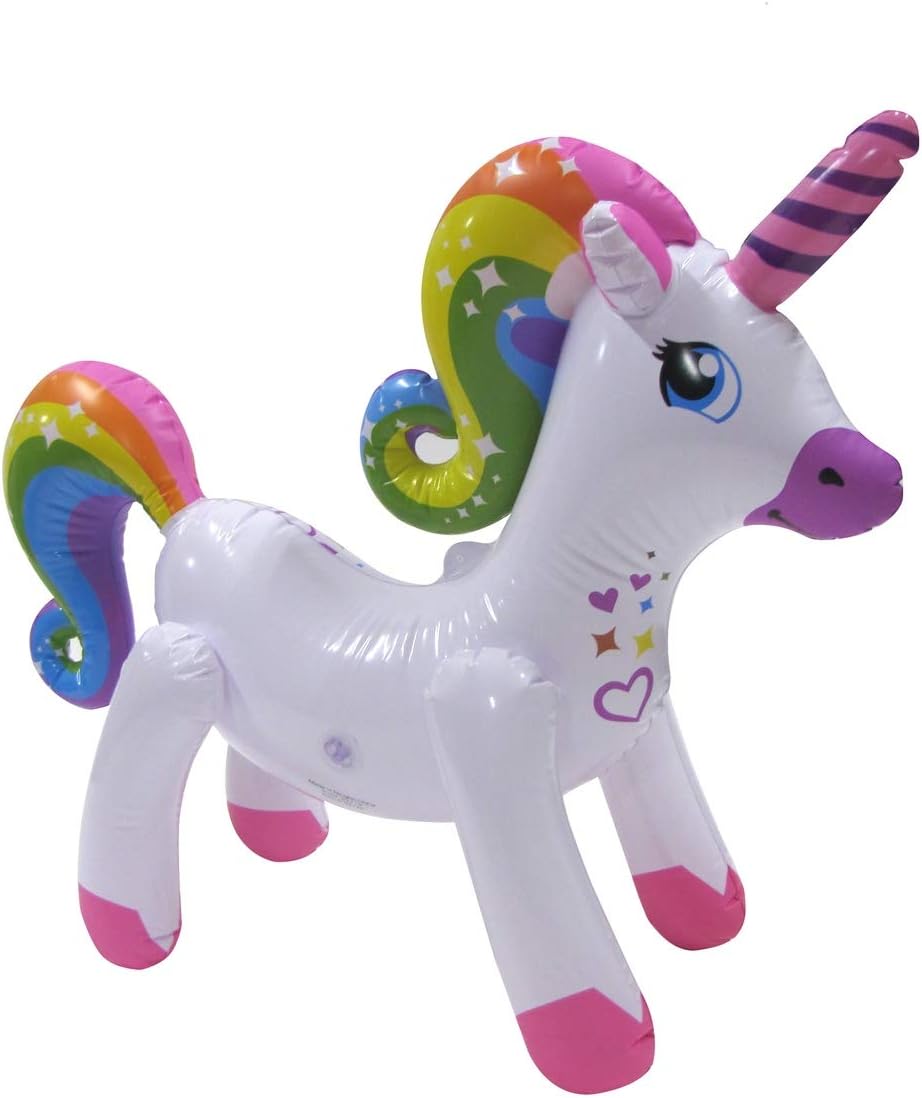 Rainbow Unicorn Inflatable Swimming Pool Water Float Kid Adult Blow Up Party Toy Pet Animal Floaties image 3