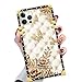 Compatible with iPhone 14 Pro Max Case,Diamond Butterfly iPhone 14 Pro Max Cases for Womens,Luxury Golden Decoration Square Soft TPU Shockproof Protective Hard PC Back for iPhone 14 Pro Max 6.7 inch