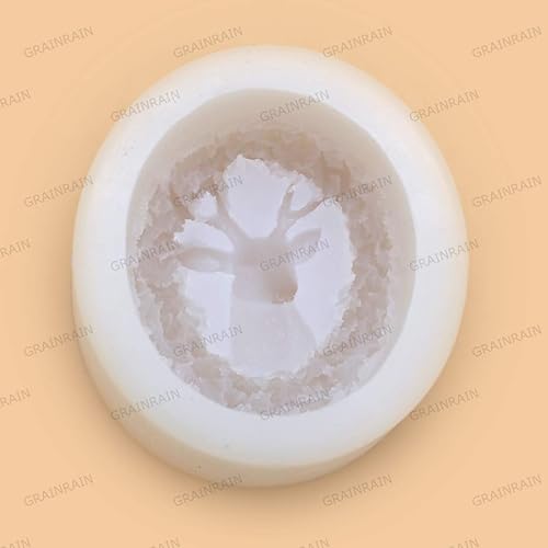 Miniatura 43 de Grainrain Molde de jabón Artesanía de silicona para hacer jabón para bebés, molde de resina para velas, molde hecho a mano (12288)