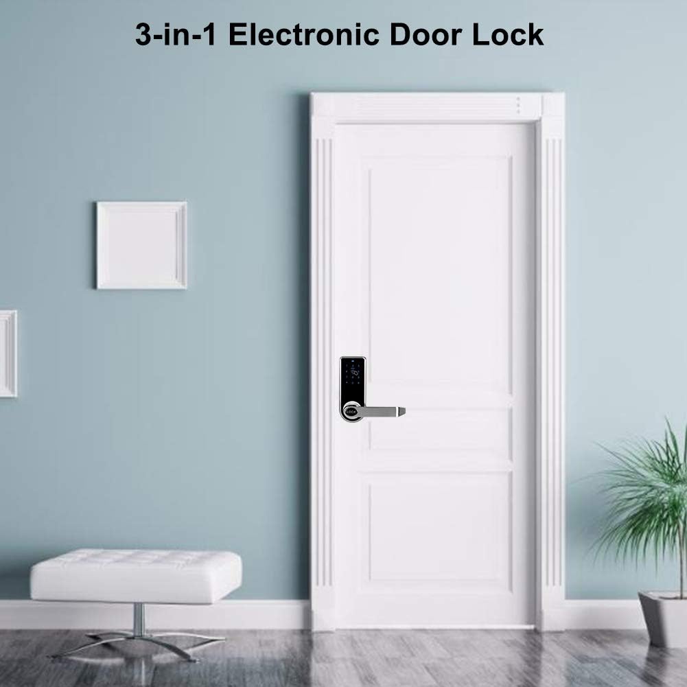 Super Deal Product Smart Door Lock Keyless Entry Door Lock with Code Intelligent RFID Doorknob Lock 12 Digits Code Lock Touchscreen Keypad Security Door Lock for Office Hotel Apartment Exclusive Discount 🔥 Smart Door Lock Keyless Entry Door Lock with Code Intelligent RFID Doorknob Lock 12 Digits Code Lock Touchscreen Keypad Security Door Lock for Office Hotel Apartment
