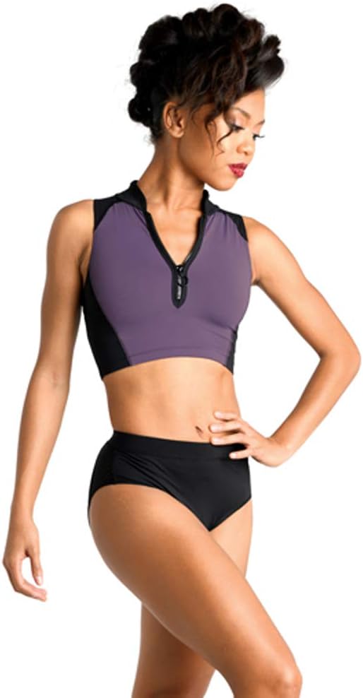 Zip Front Crop Top by Sloan