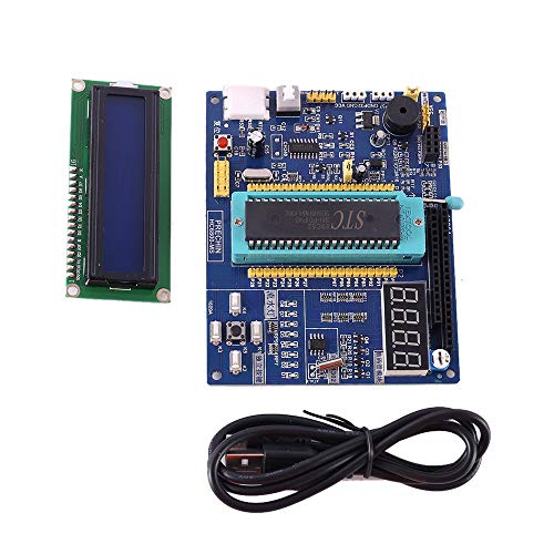 51 MCU Development Board, STC89C52 Controller DIY Kit C51 MCU Development Board Experiment Board Compatible AT89C52
