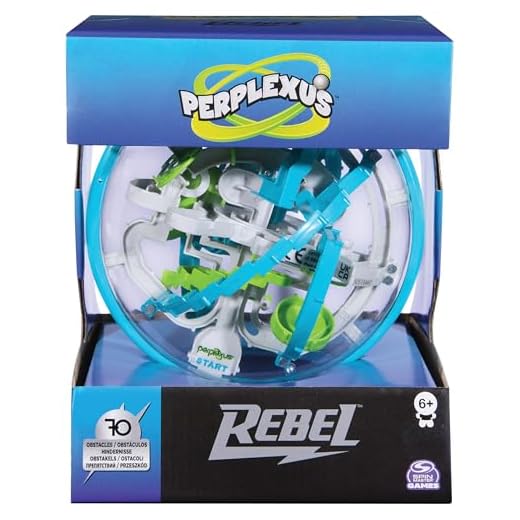 Spin Master Games 6053147 - Perplexus Rebel, 3D-Labyrinth mit 70 Hindernissen