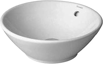 Design Classics 16-1/2" Circular Ceramic Vessel Bathroom Sink with Overflow and