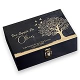 Personalized Time Capsule Memory Box Custom Engraved Wooden Keepsake Box for 18th Birthday Surprise Memories Photos Letters Memento - Storage Boxes for Baby Shower Birthday Anniversary Milestones Gift