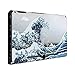 eXtremeRate Coque Arrière avec Béquille pour Nintendo Switch NS Console,Housse de Protection DIY Remplacement(Coque de Joycon Non Inclus)-La Grande Vague de Kanagawa