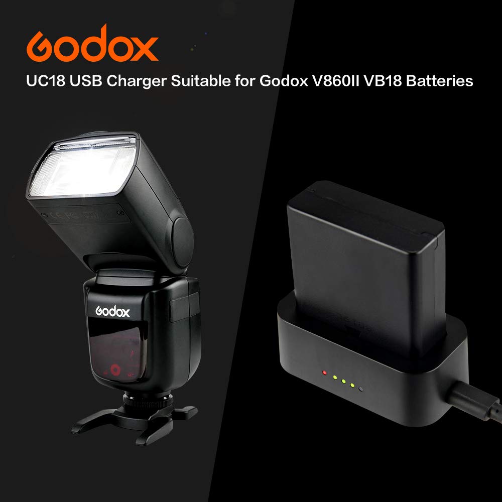 GODOX UC-18 Chargeur Secteur pour Batterie Rechargeable Godox Ving V860II (UC18)