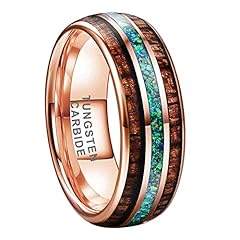 8mm Rose Rose Gold Tungsten