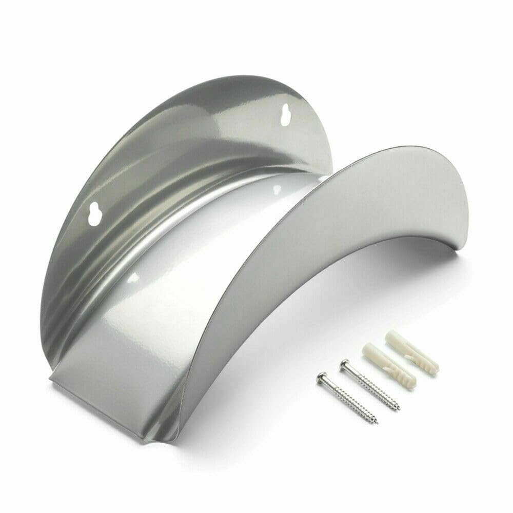 Dunnet Tools Silver Wall Mounted Hose Reel Garden Hose Bracket Steel Garden Wall Storage For Hose Reel Garden Hose Reels Outdoor Wall Decorative Hanger For Hose Pipe Reel