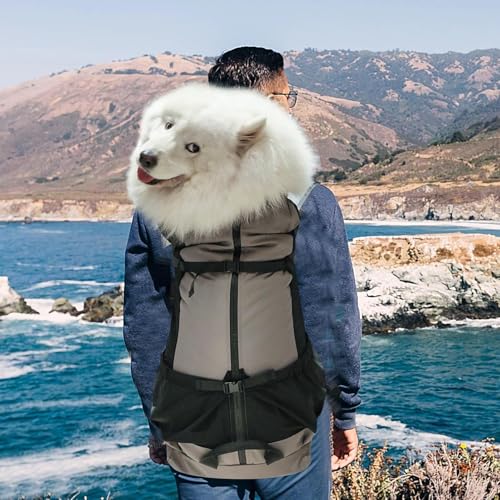 Hundeträger -Rucksack - Mit Großer Kapazität, Anti -Haar -Prise Pack | Multifunktionales Wanderabenteuerdesign Im Freien, Entkommen Beständiger Rucksack Für Große Hunde, Das Gehen Camping Ver
