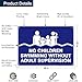 No Children Swimming Without Adult Supervision Sign, 10x14 Inches, Rust Free .040 Aluminum, Fade Resistant, Made in USA by My Sign Center