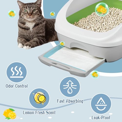 DANHMAO Tapete Higiênico Para Gatos Breeze Systems, 100 Unidades, Superabsorvente, À Prova De Vazame