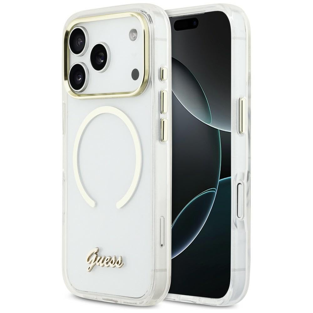 Coque iPhone 17 Pro Max Guess avec MagSafe transparente en silicone IML - 8