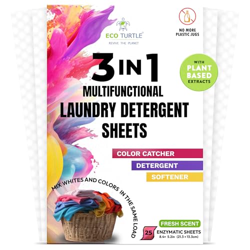 Image of Color Catcher Fabric Softener Laundry Detergent Sheets 25 Loads