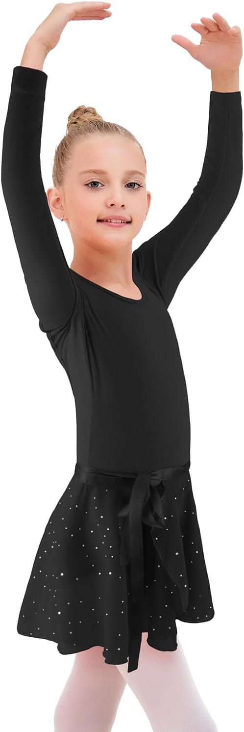 EQSJIU Ballet Leotards for Girls Dance Dress Outfit Kid Gymnastics Leotard and Skirt for Little Kid/Big Kid 2-10 Years - Image 3