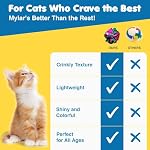 SunGrow Cat Crinkle Balls, Shiny, Mylar Crinkler, Stress-Relief Toy for Kittens, Interactive & Engaging, Keeps Grown-up Cats Active, Encourages Multi-cat Play, Provides Endless Entertainment, 6 Pcs - Image 5