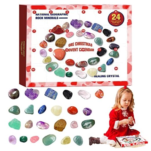 Calendário do Cristal 2022 - Crystal Ore Advent Calendar 2022-Contém 24 Crystal Ore Presentes,Novidapresente surpresa para aniversário Natal meninas meninos Aferzov