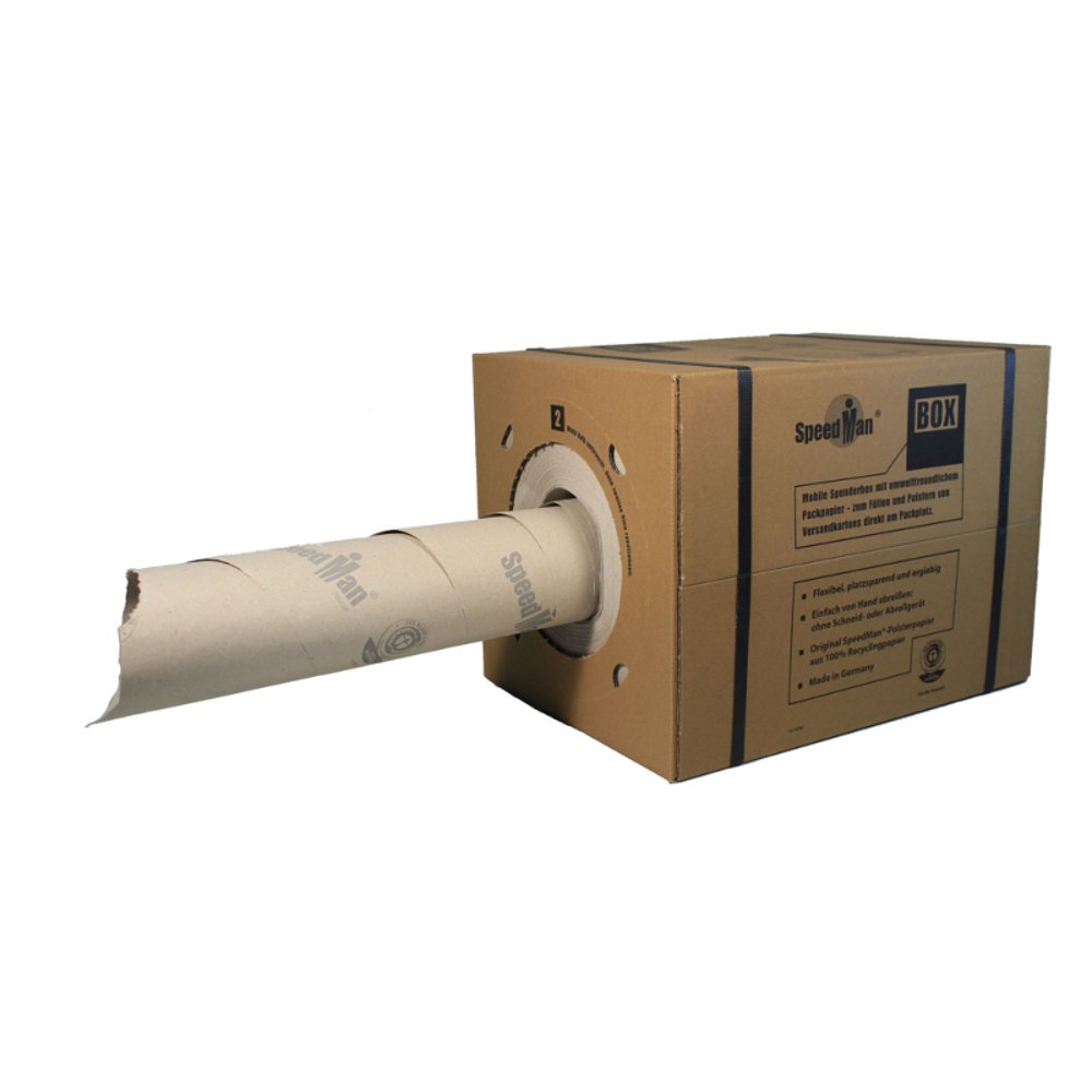 2 SpeedMan BOX® Packpapier aus der Spenderbox mit 70g/m²