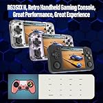 RG35XX H, Anbernic Retro Handheld Gaming Console with 64GTF Card, Dual Joystick Design 3.5-inch HD Screen Lasts up to 8 Hours High-Capacity Battery for Better Experience (64G Black) - Image 4