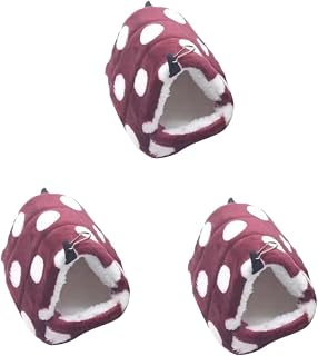 NOLITOY 3 Pçs Cobaia Saco De Aconchego Cama De Pássaro Hamster Rede Hamster Amor Padrão Rede Dragão Barbudo Cama Casa De Pássaro Cobaia Cama De Caverna Hamster Cama Gato Cabana Acessórios