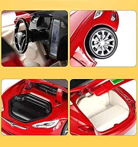 Image of Alloy Car Model Diecasts Metal Toy with Sound /Light /Pull-Back Off-Road Vehicles Car Model Collection Kids Toys Gift Multicolor Pack of 1 (1: 32 Model S)