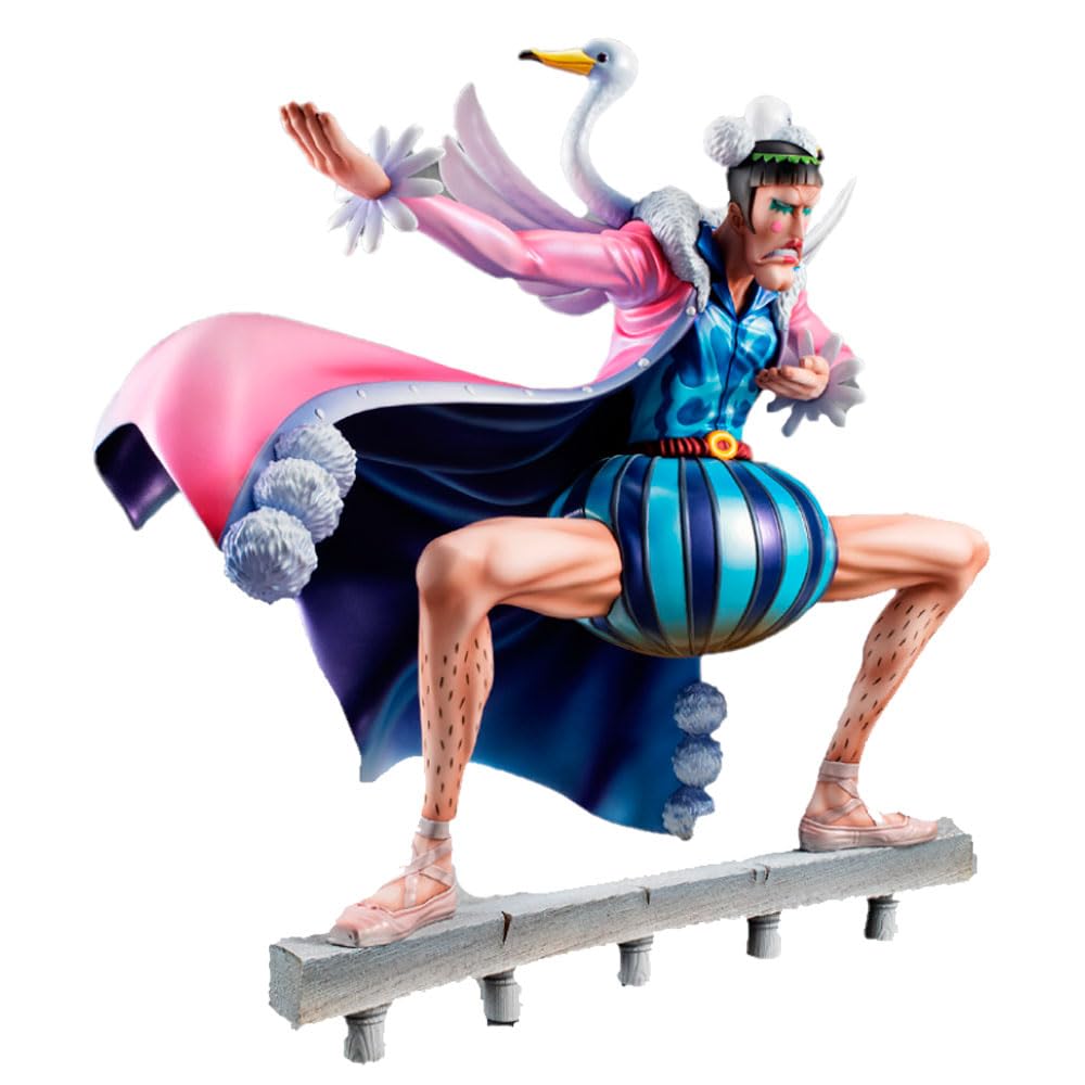Megahouse, One Piece, Playback Memories, Action figure da collezione di Mr. 2 Bon Clay della serie Portrait of Pirates