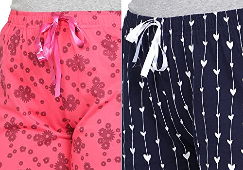 Image of Club A9 Women's Regular Fit Cotton Printed Shorts (Multicolor,2XL) (Pack of 2) (WSCOM2 211 XXL)