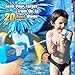D-FantiX Water Gun 6 Pack, Water Blaster Soaker Small Squirt Guns Bulk for Water Fighting Summer Pool Beach Party Favors Toy for Kids Boy Girl