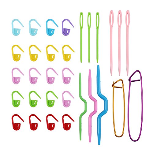 45PCS Crochet Hooks Set Tanice Ergonomic Yarn Knitting Needles Crochet Accessories with Case for Arthritic Hands - Thumbnail 7