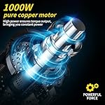 1000N.m Cordless Impact Wrench 1/2 Inch, Power Impact Wrenches,Impact Gun,21V 3300RPM Electric Impact Driver with 2x4.0Ah Battery & Fast Charger for Car Tires Truck - Image 5