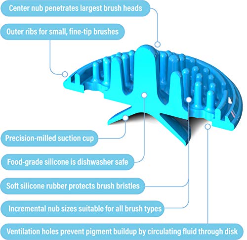 image for Paint Puck Paint Brush Cleaner (3-Pack) Silicone Cup Insert Cleaning S