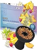 Hookah Flavors White Gummies Herbal - 3.5 oz of Hookah Shisha Tobacco Free - 100g of Hookah Tobacco & Nicotine Free Shisha with Real Organic Sisha Hooka Flavors