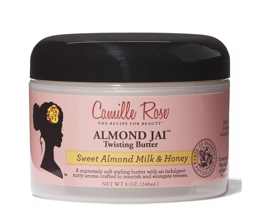 Camille Rose Almond Jai Twisting Hair Styling Butter, 8 Ounce (Pack of 1)