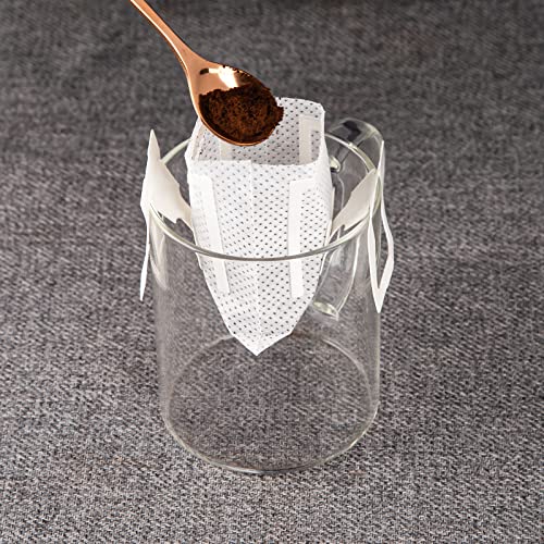 Paracity 50Pcs Portable Coffee Filter Bag With Hanging Ear Design, Disposable Drip Coffee Filter Paper Bag Single Serve, Pour Over Coffee Filter Compatible With A Wide Variety Of Coffee Cups/Utensils #TOP2