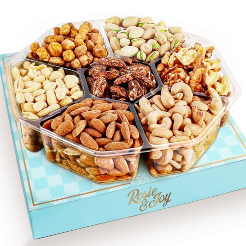 Gourmet Mixed Nuts Gift Basket | Platter Includes 7 Assortments of Delicious Premium Nuts, Ideal for, Corporate Gifts &amp; Special Occasions