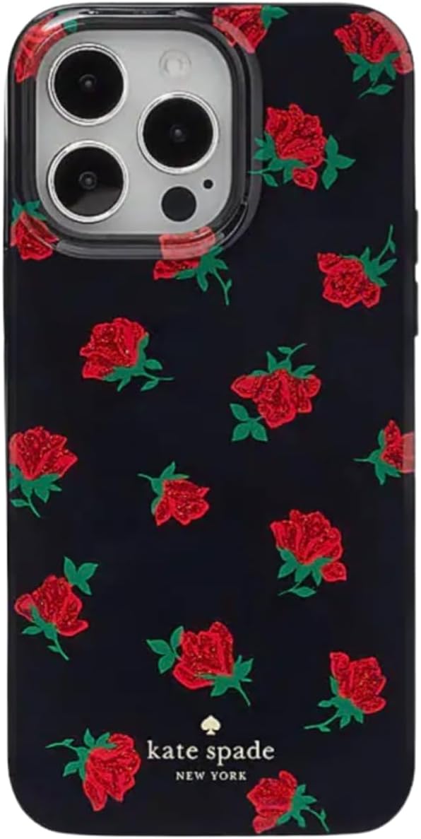 Kate Spade New York iPhone 14 Pro Max Case (Black Roses)