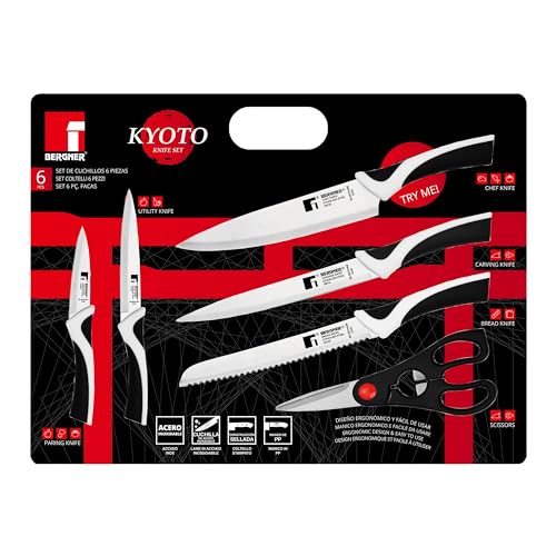 Couteaux de chef inox ergonomiques Bergner Kyoto robustes - 5
