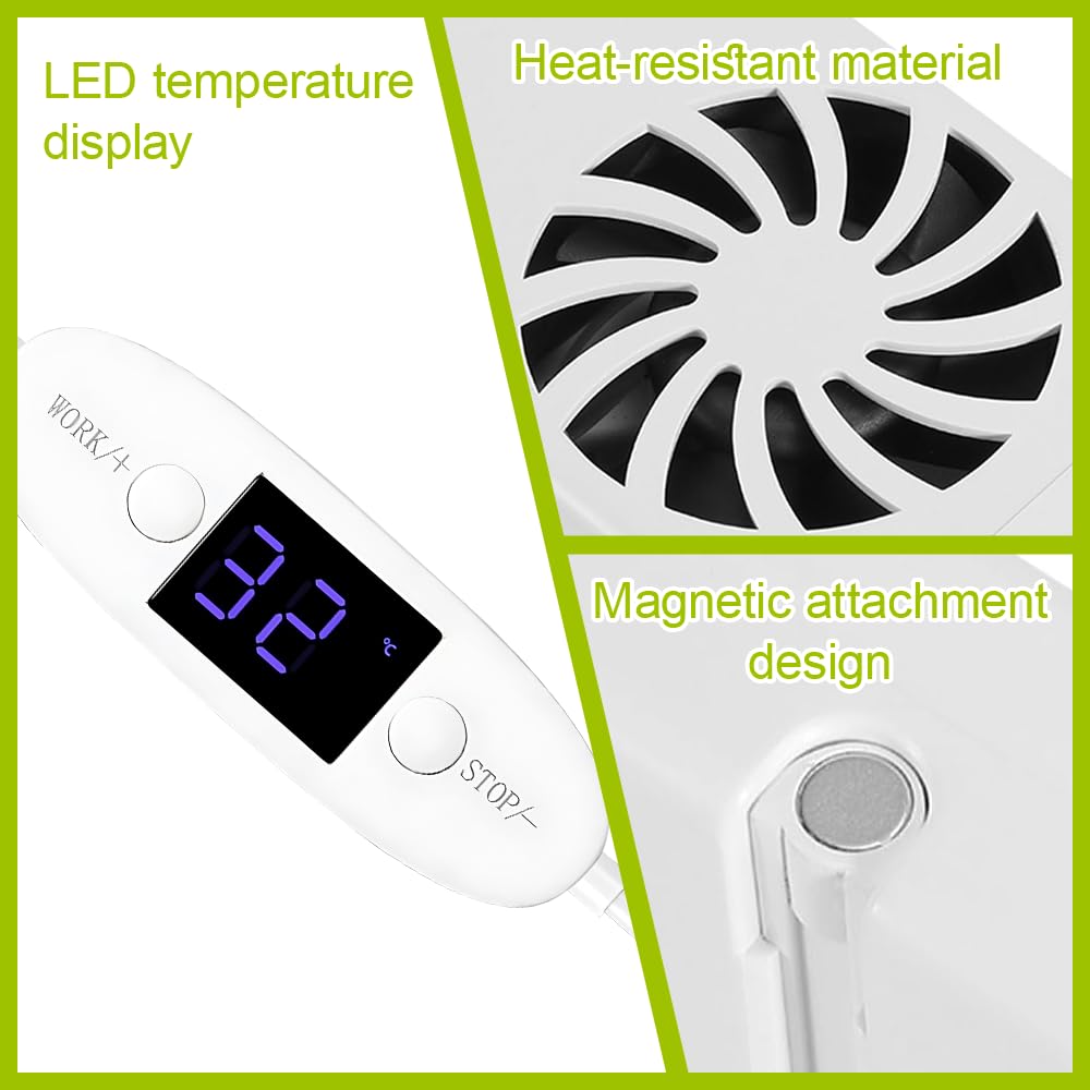 Ventilatore per Termosifone, Ventole per Termosifoni, Ventola Termosifoni con 3 Ventole Per Aumenta l'efficienza del Riscaldamento, Risparmiare Energia E Costi Di Riscaldamento
