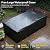 Aoxun Patio Furniture Set with Fire Pit Table, 8 Piece Outdoor Sectional Sofas, Wicker Rattan Outdoor Furniture with Thickened Cushion for Backyard, Garden Black