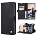 Produktbild RuiPower Handyhülle für Samsung Galaxy Note 10 Lite Hülle Premium Leder PU Flip Case Wallet Lederhülle Klapphülle Magnetisch Silikon Bumper Schutzhülle für Samsung Note 10 Lite Tasche - Schwarz