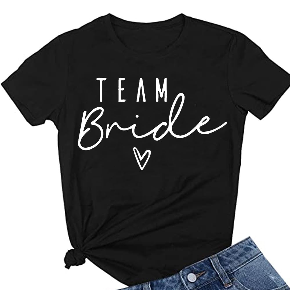 Bride Tees Bridesmaid Party Tshirts Bride T-Shirts Bachelorette Party T Shirts Team Bride Hen Do Tops Tees 039