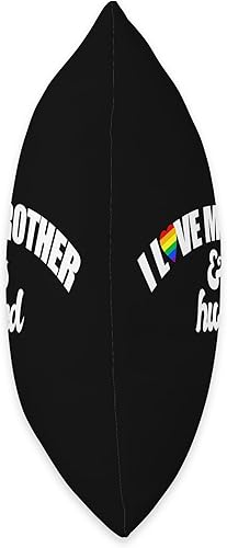 Miniatura 2 de I Love My Brother & His Husband Gay Rights LGBTQ+ sis bro Throw Pillow, 16x16, Multicolor